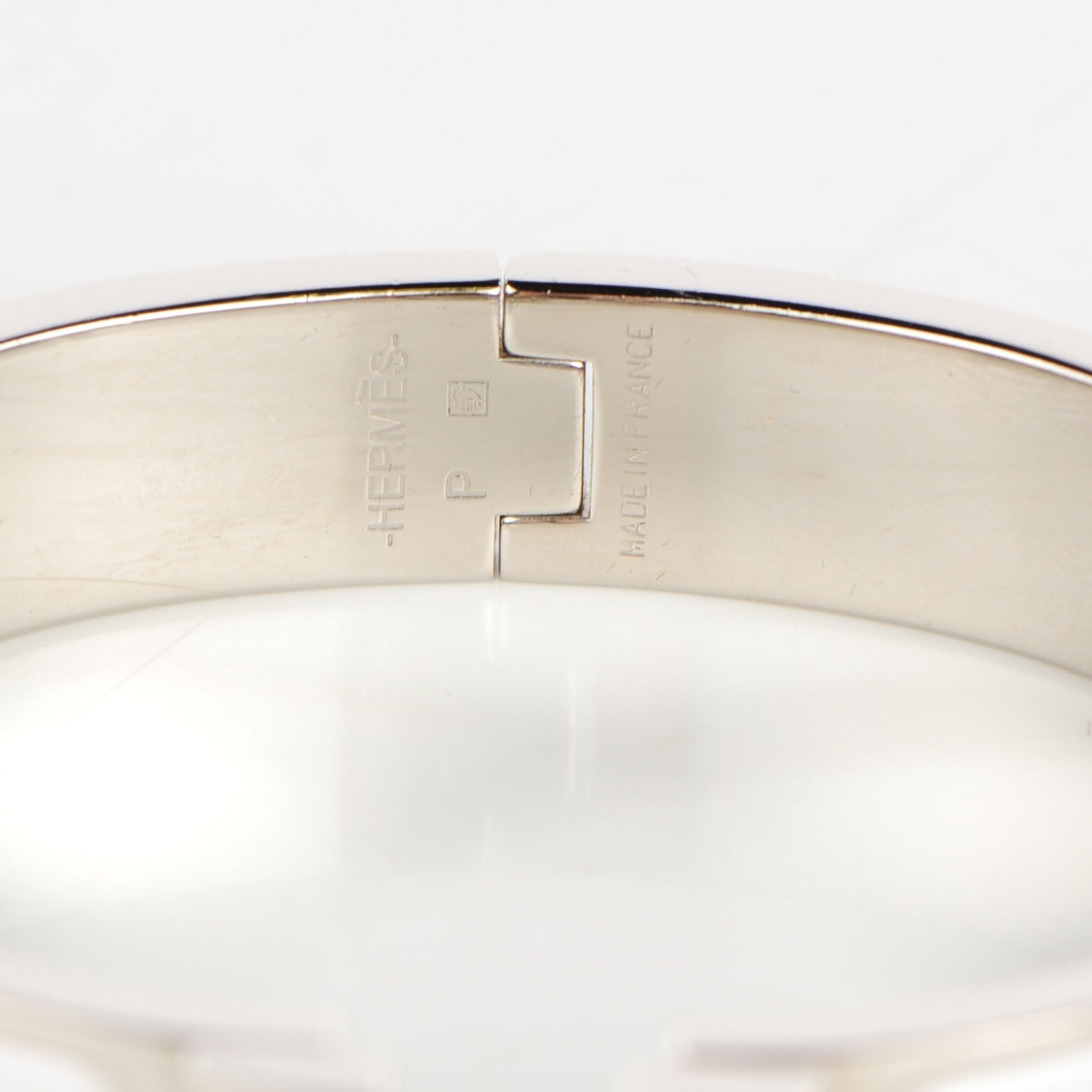Hermes Enamel Narrow Clic Clac H Bracelet PM White 4 of 6