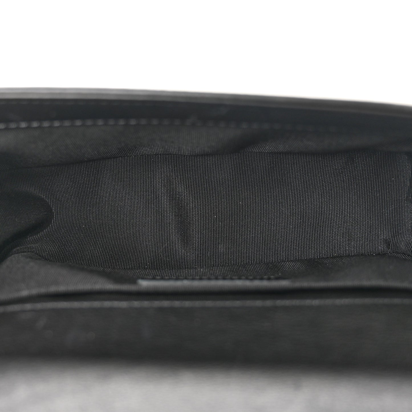 Lambskin Quilted Small Boy Flap Black