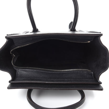 Celine Drummed Calfskin Nano Luggage Black 5 of 16
