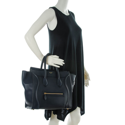 Celine Smooth Calfskin Mini Luggage Navy Blue 2 of 8