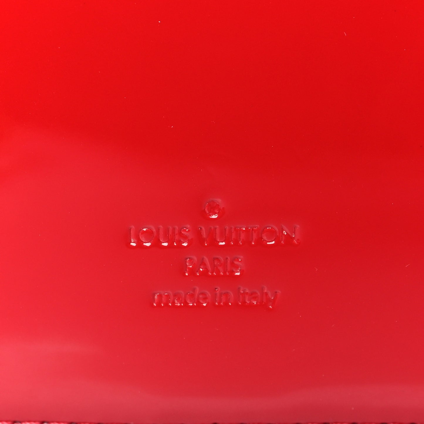 Patent Calfskin Monogram Cherrywood BB Scarlet