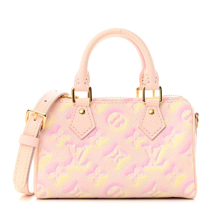 Louis Vuitton Empreinte Monogram Summer Stardust Nano Speedy Pink 1 of 10