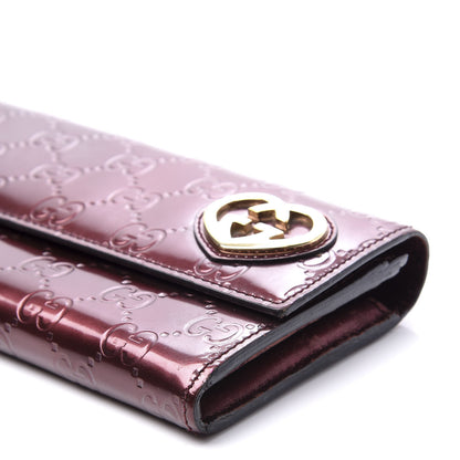 Gucci Shine Guccissima Lovely Heart Continental Wallet Scarlatto 11 of 11