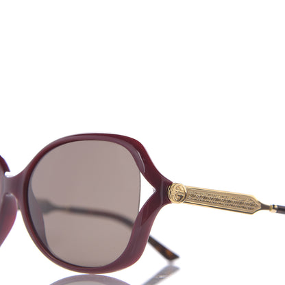 Gucci Acetate Oversized Butterfly Sunglasses GG 0076S Purple 7 of 8