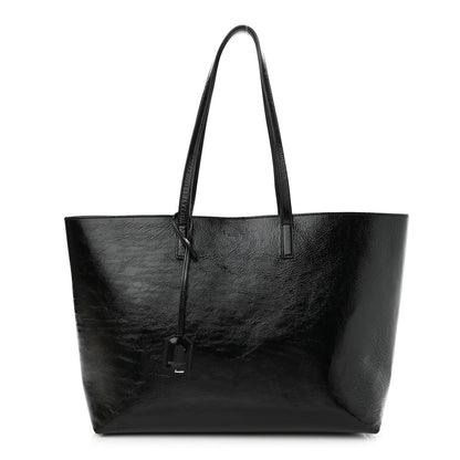 Saint Laurent Patent Calfskin Large Shopping Tote Black 3 of 14