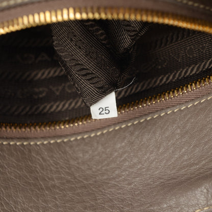 Prada Cervo Deerskin Double Handle Tote Argilla 2 of 10