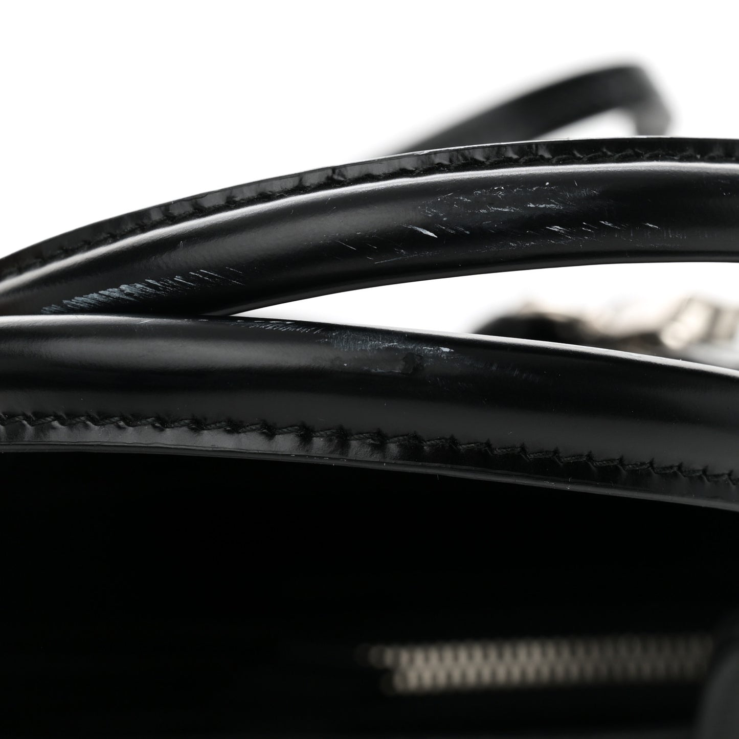 Tessuto Nylon Spazzolato Small Ouverture Top Handle Bag Black