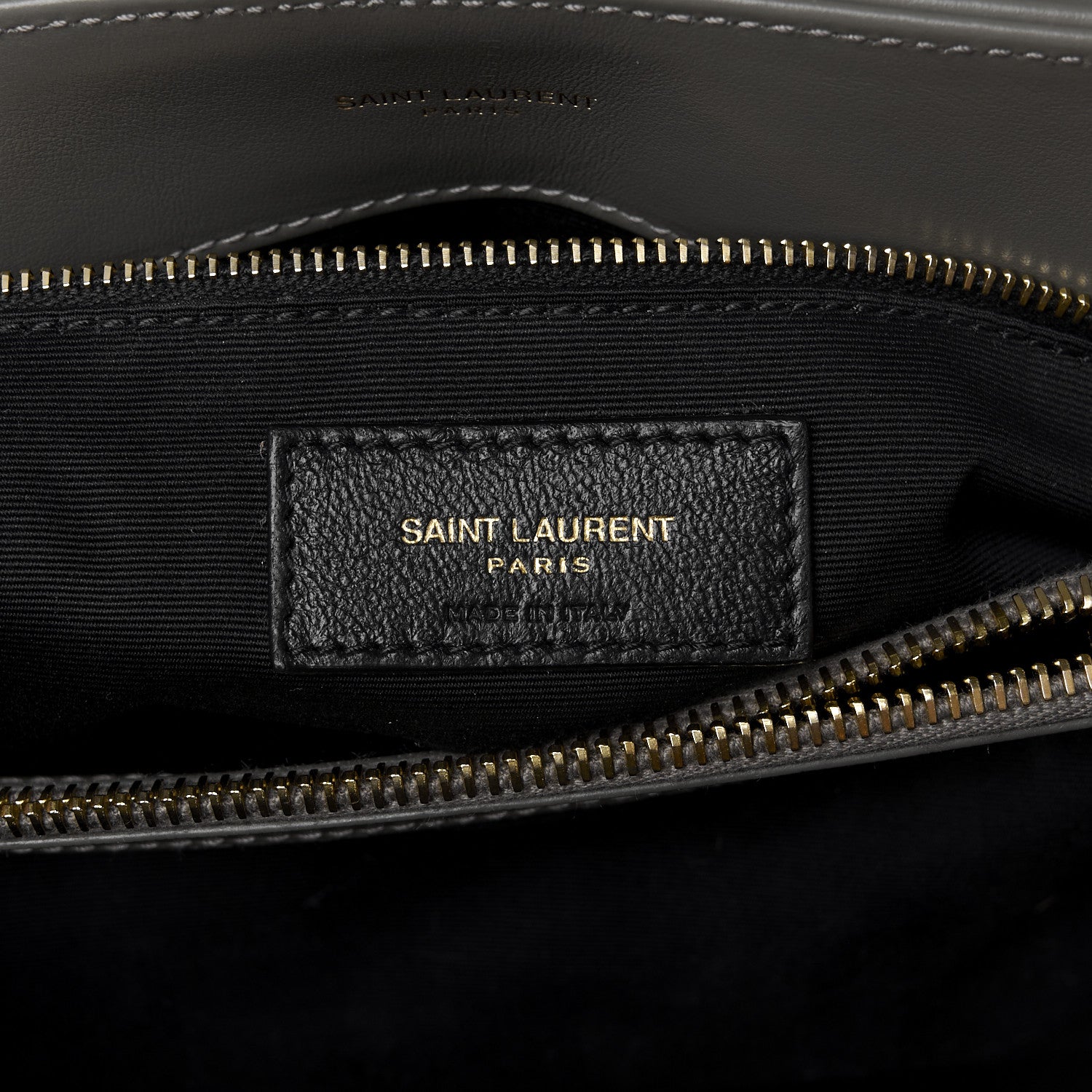 Saint Laurent Calfskin Y Quilted Monogram Medium Loulou Chain Satchel Pebble 7 of 11