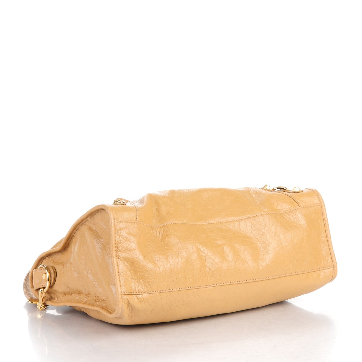Agneau Giant 12 Gold Hardware City Beige Nougatine