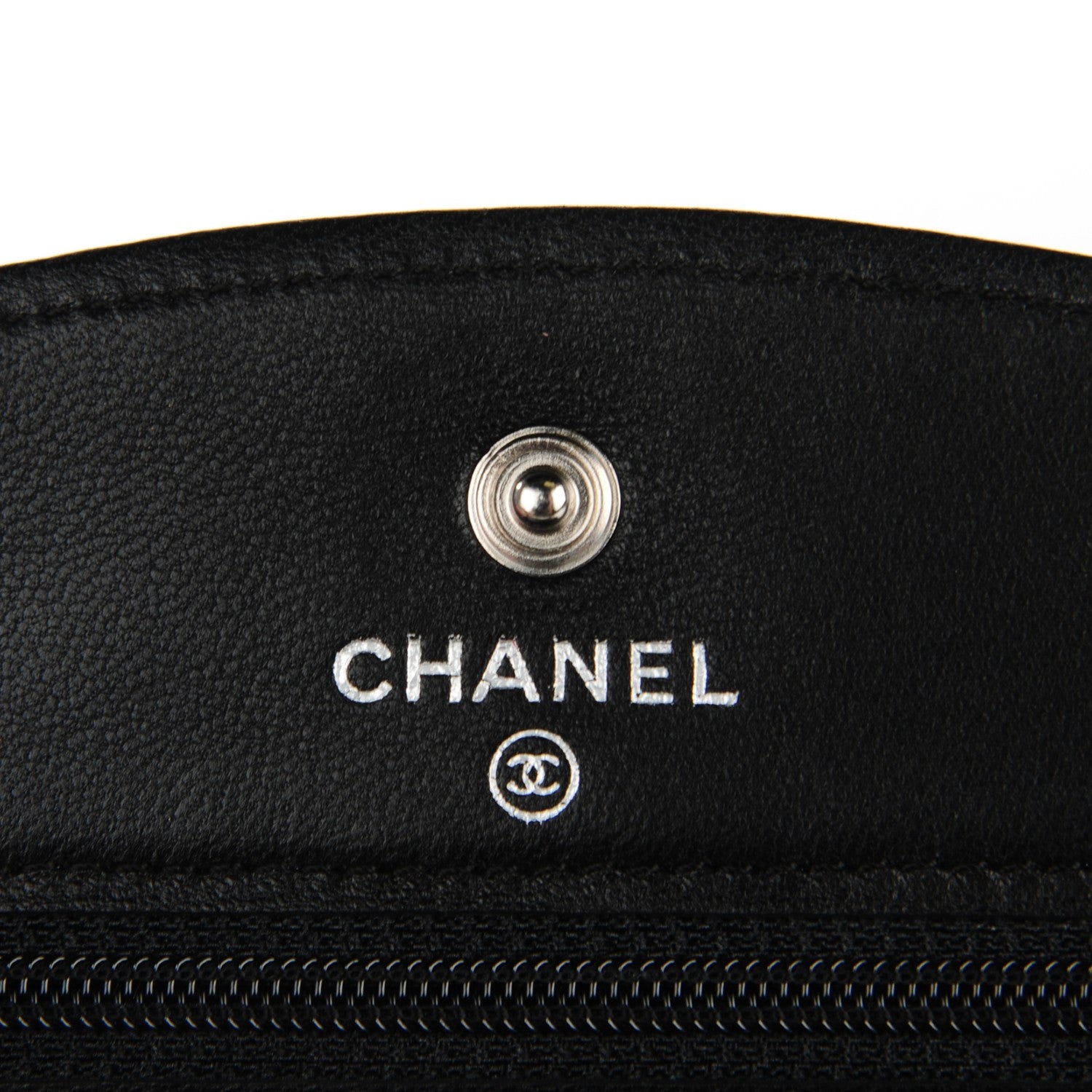 Chanel Caviar Timeless CC Wallet on Chain WOC Black 6 of 8