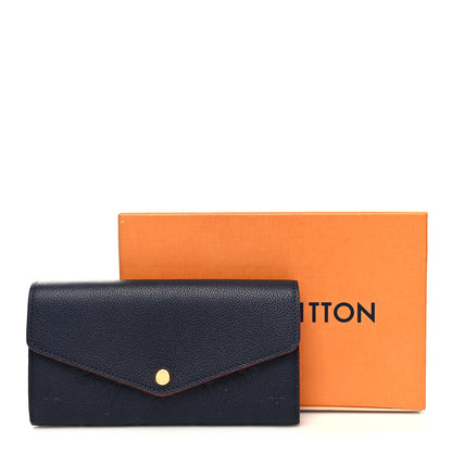 Louis Vuitton Empreinte Sarah Wallet NM Marine Rouge 9 of 9