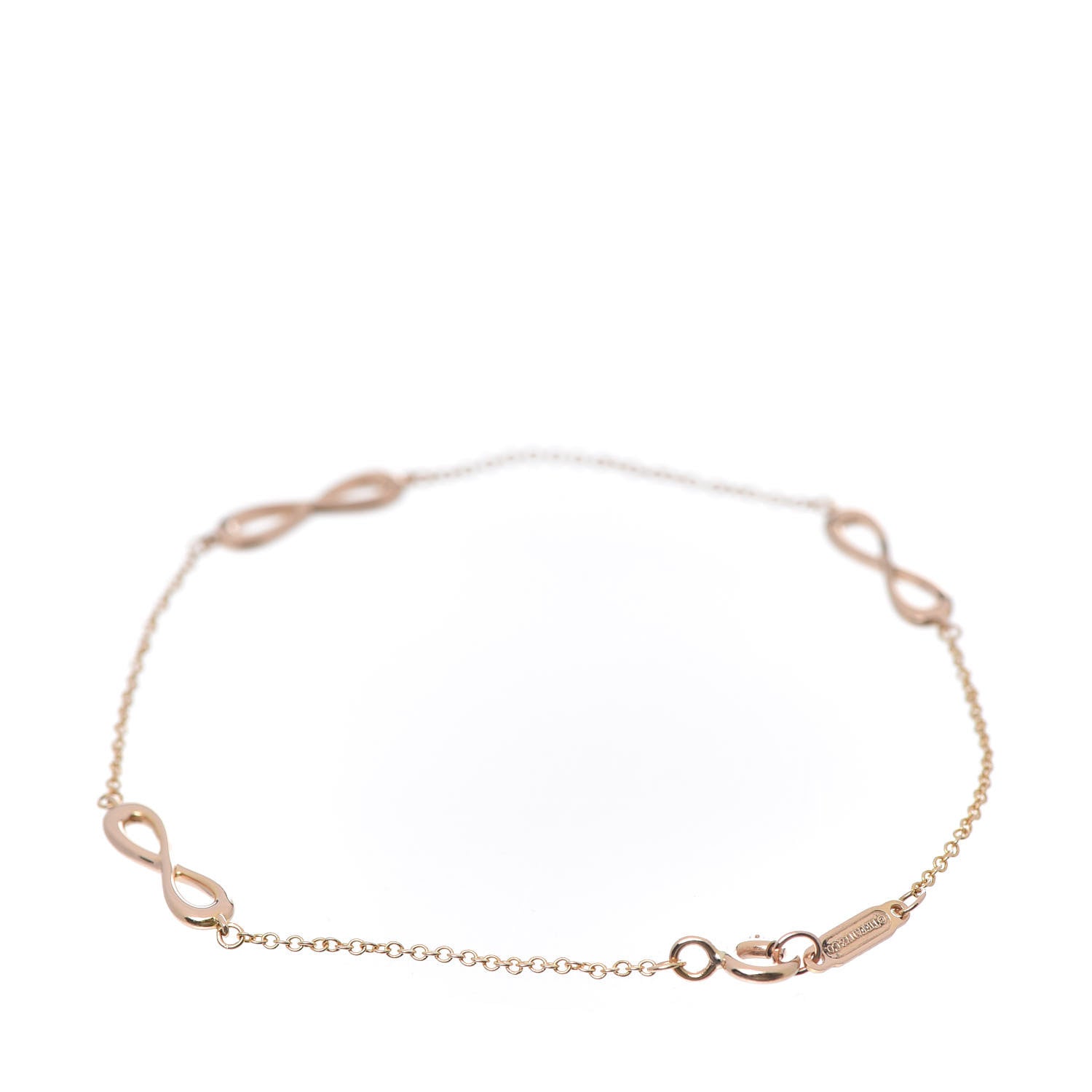 Tiffany 18K Rose Gold Infinity Endless Bracelet 3 of 6