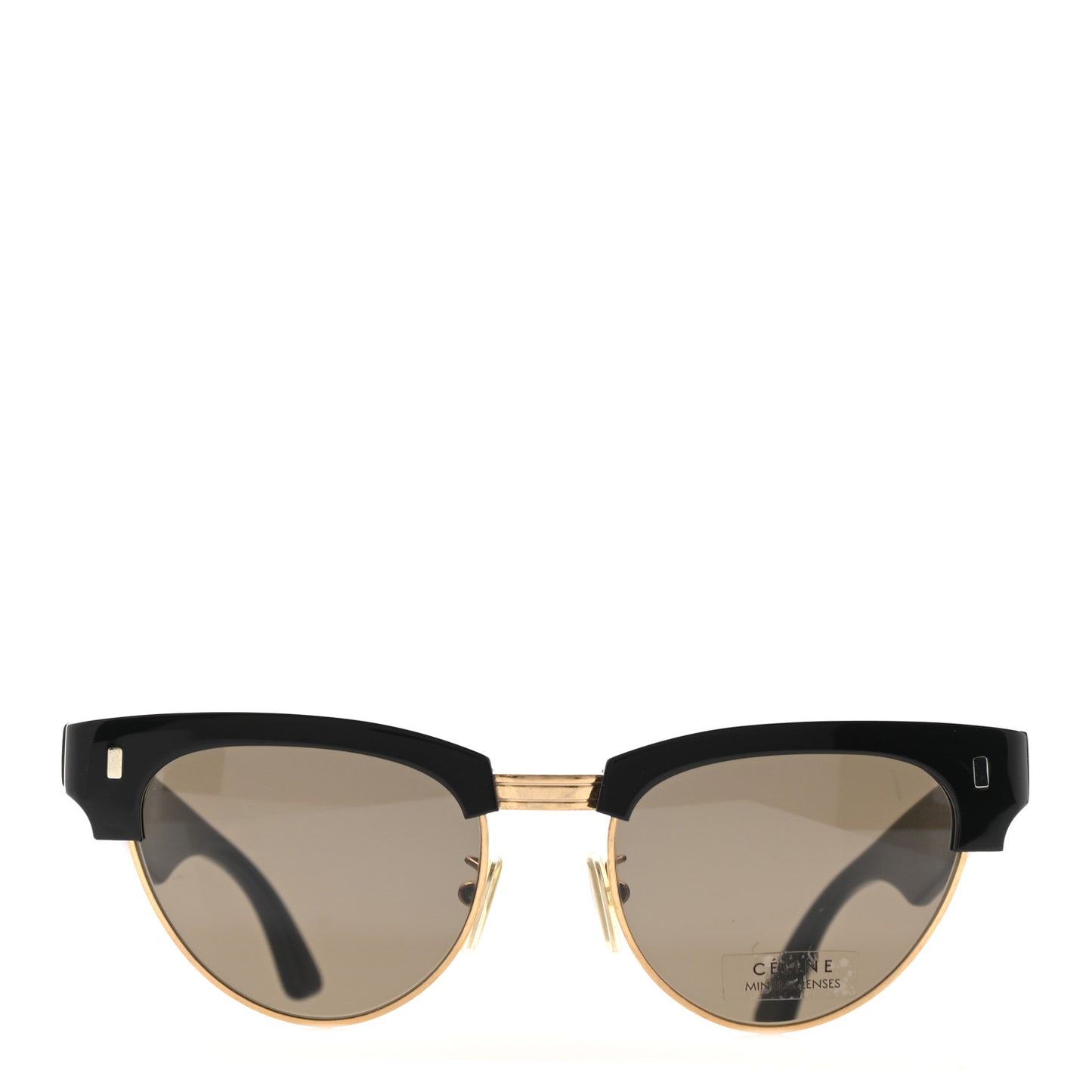 Acetate Cat Eye Sunglasses CL40059U Black Gold