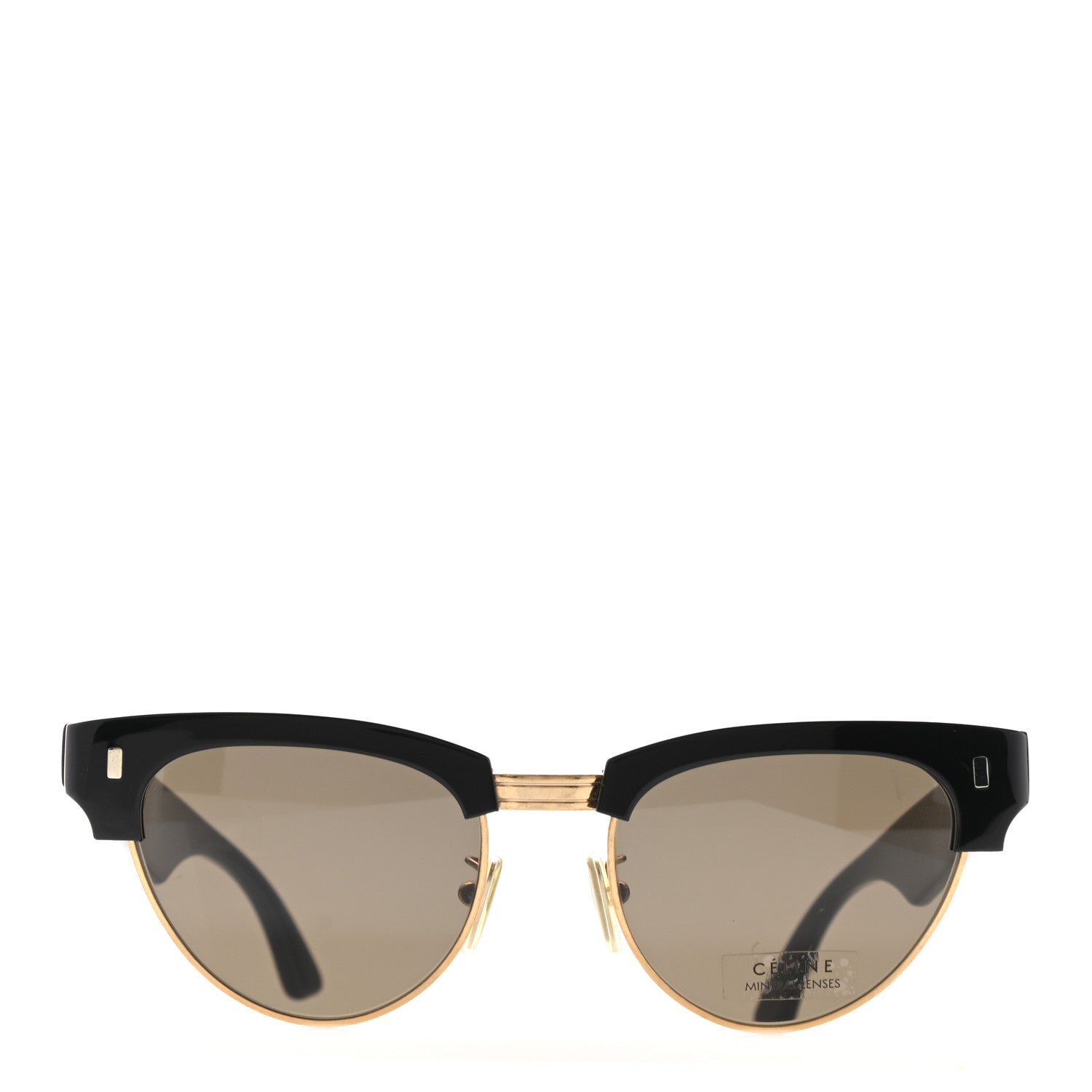 Celine Acetate Cat Eye Sunglasses CL40059U Black Gold 2 of 8