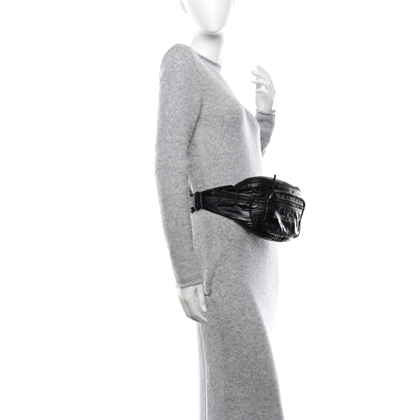 Nylon Logo Nuxx Body Belt Bag Black