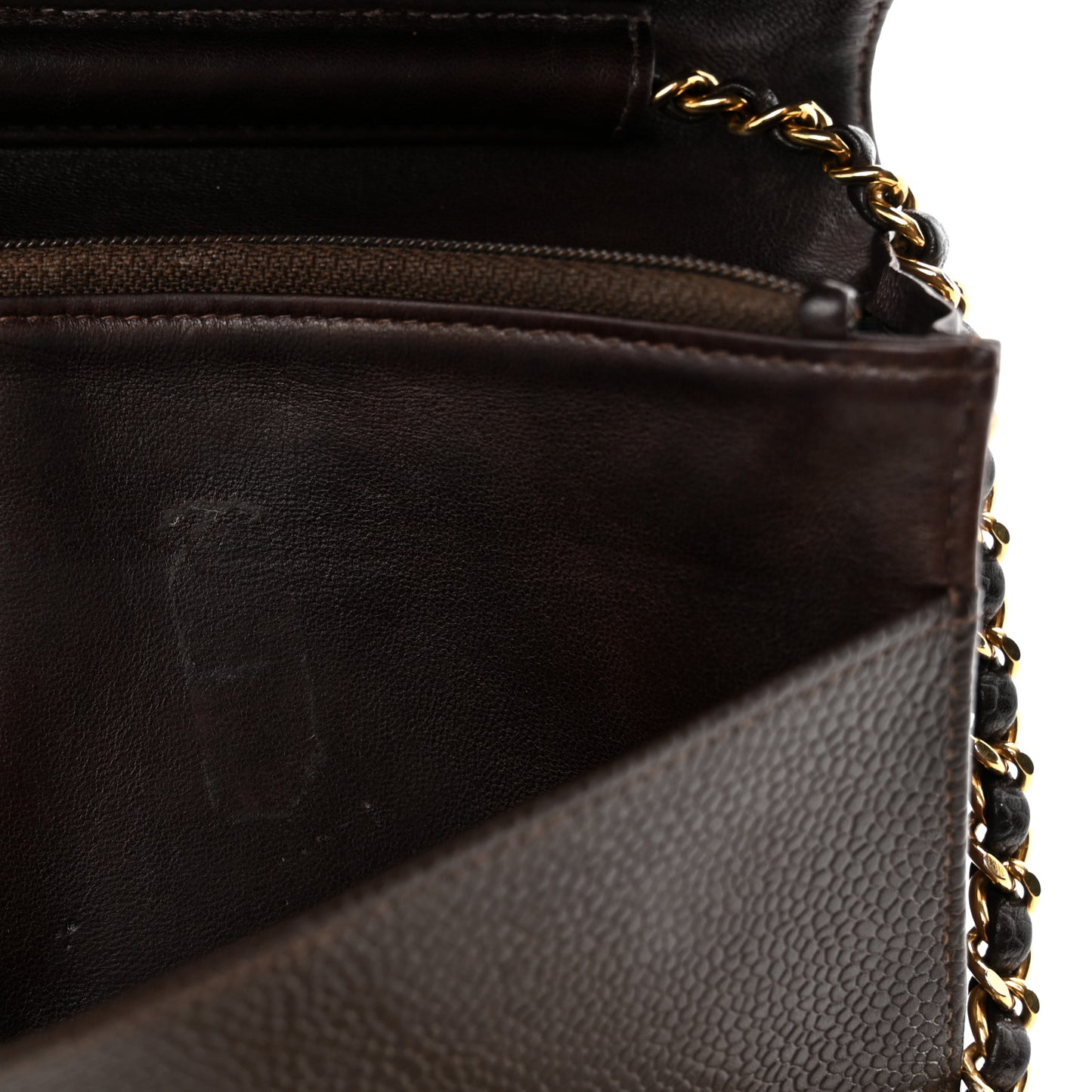 Caviar Timeless CC Wallet On Chain WOC Dark Brown