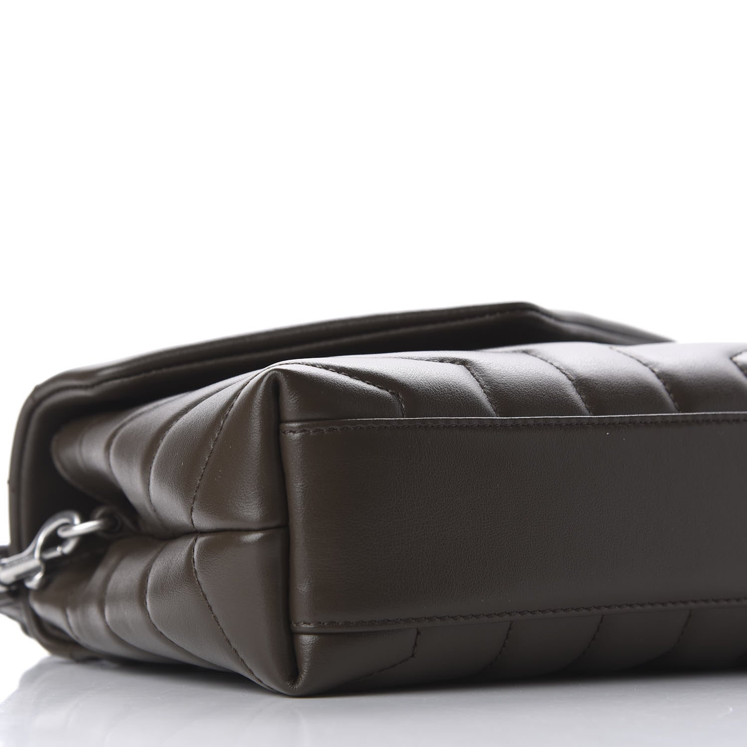 Saint Laurent Calfskin Y Quilted Monogram Toy Loulou Crossbody Bag Faggio 6 of 11