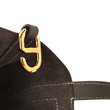 Hermes Taurillon Clemence Swift In-The-Loop 18 Bag Etoupe 11 of 11