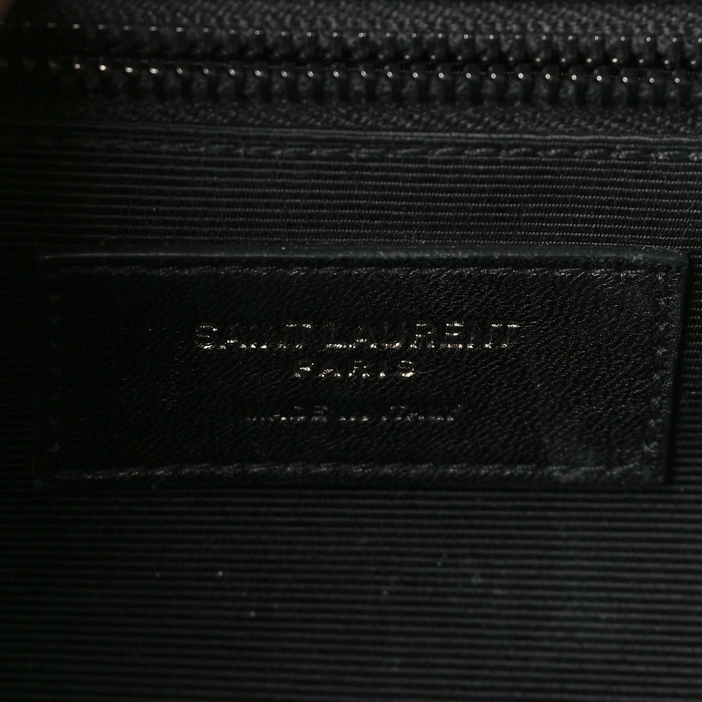 Grain De Poudre Textured Mixed Matelasse Large Triquilt Monogram Monochrome Satchel Black