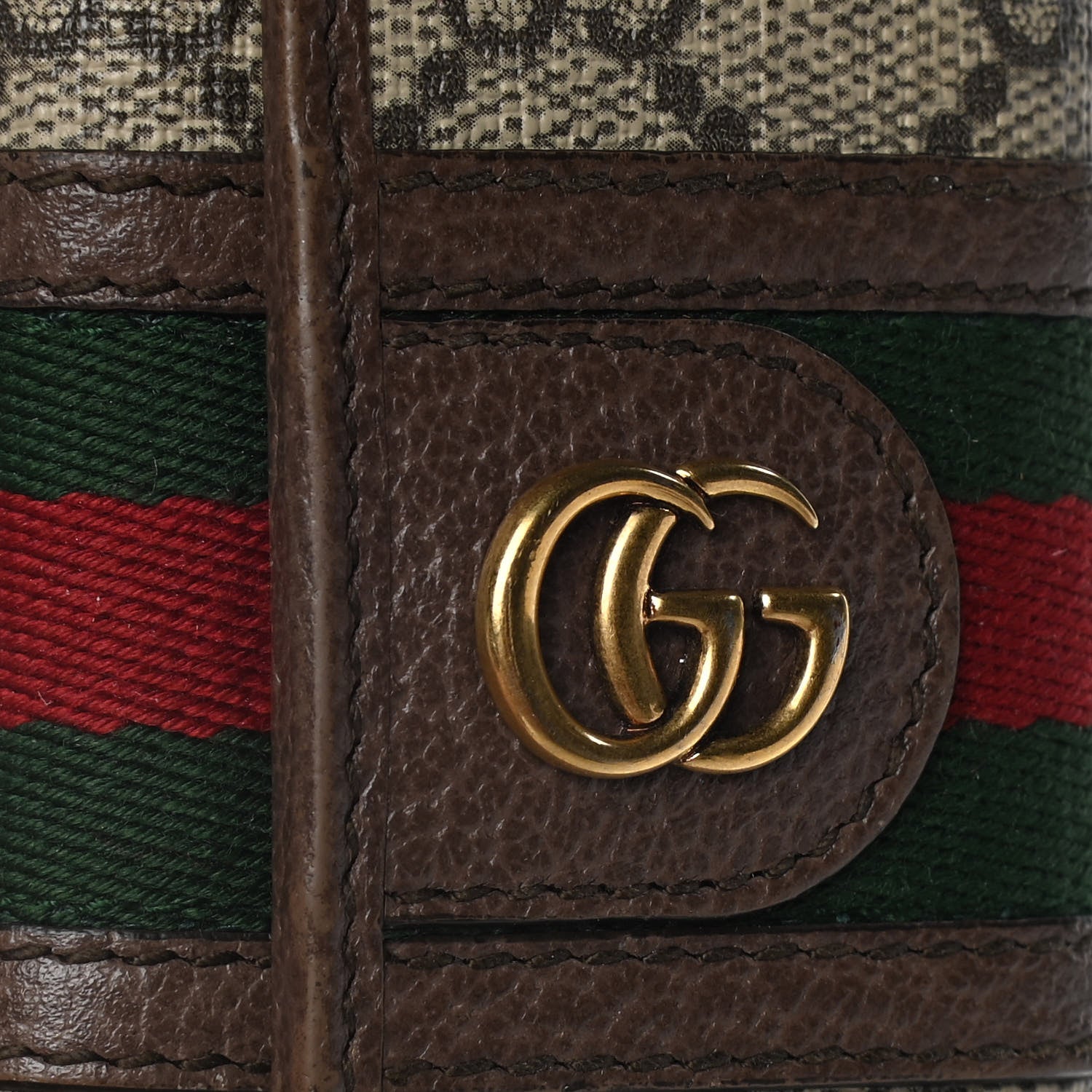 Gucci GG Supreme Monogram Web Ophidia 6 Key Holder Case Beige New Acero 7 of 12