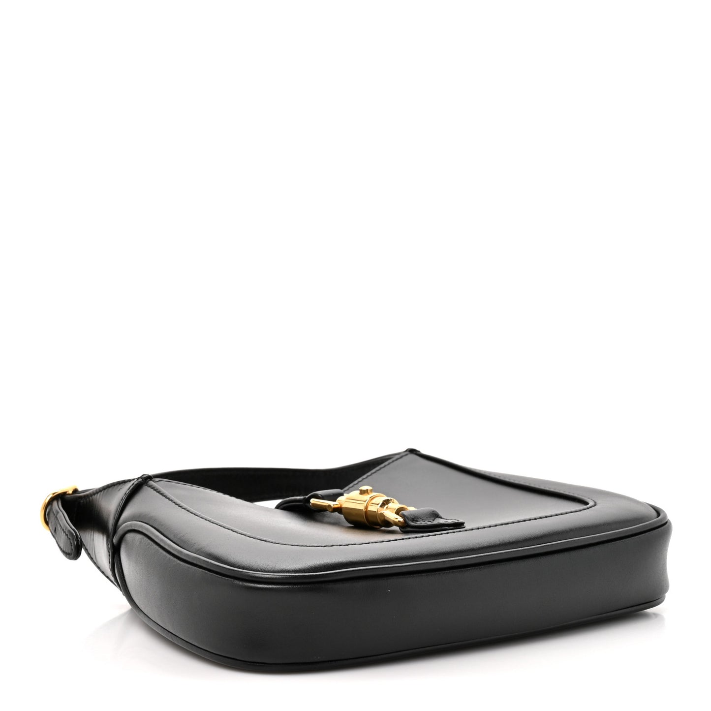 Boarded Dyana Lux Calfskin Mini Jackie 1961 Hobo Black