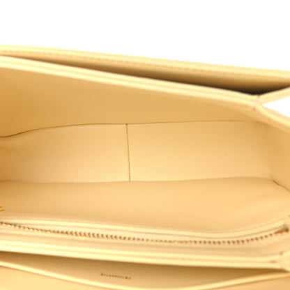 Celine Shiny Calfskin Teen Triomphe Light Yellow 5 of 9