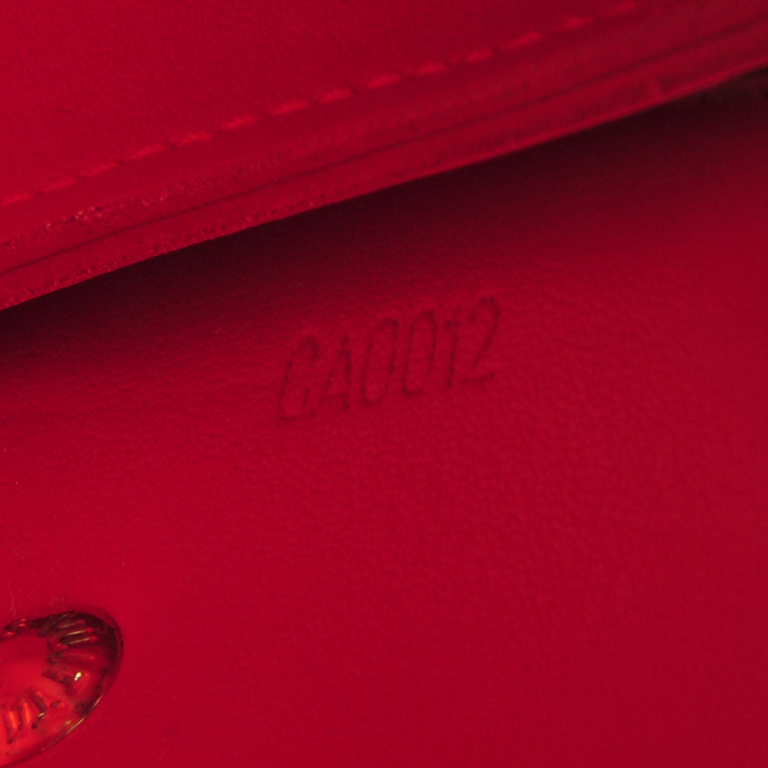 Louis Vuitton Vernis Lexington Fleurs Pochette Orange 7 of 7