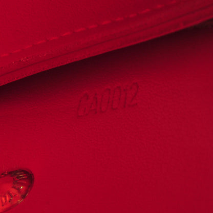 Louis Vuitton Vernis Lexington Fleurs Pochette Orange 7 of 7