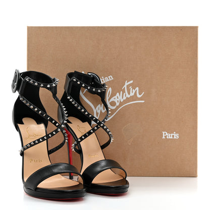 Christian Louboutin Kid Choca Lux 120 Sandals 37 Black 9 of 9