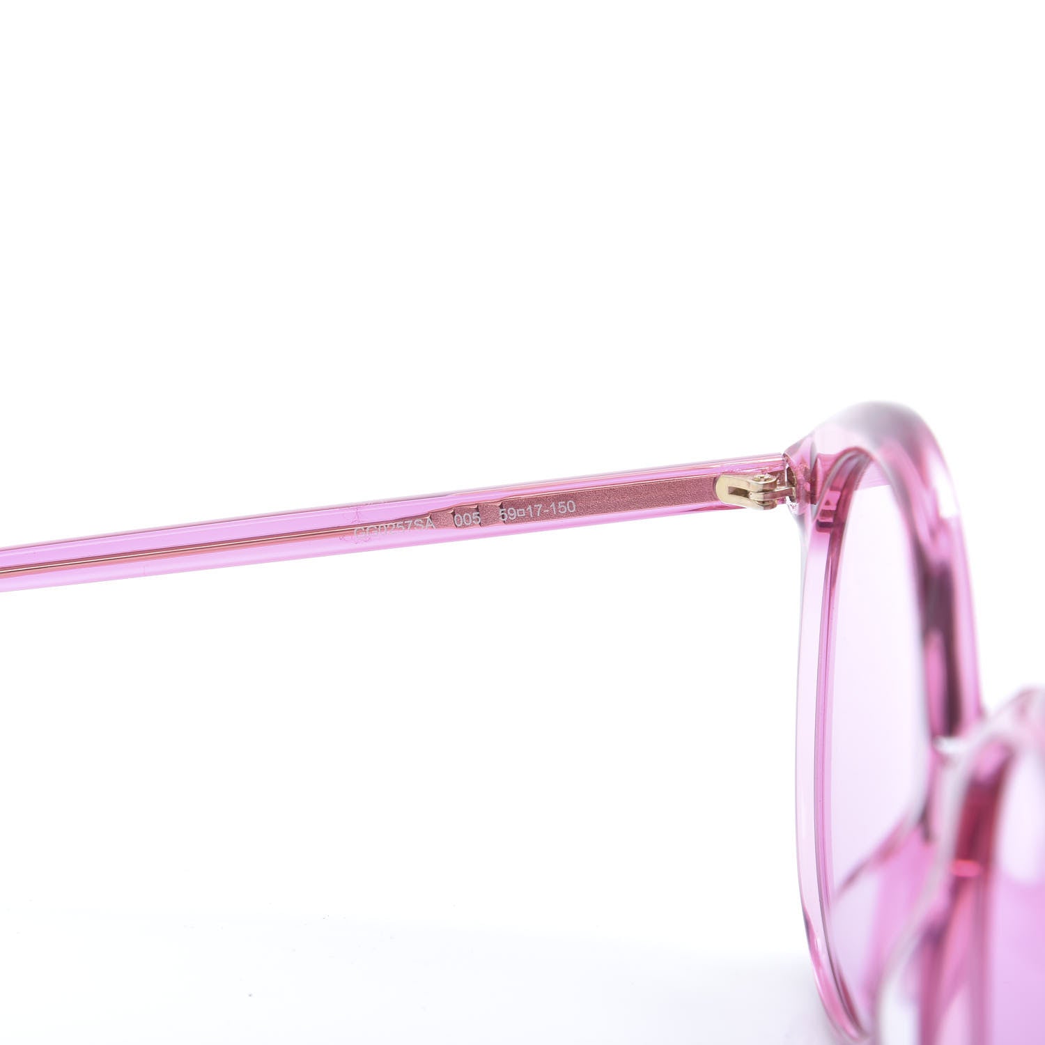Gucci Acetate GG Sunglasses GG0257S Pink 5 of 8