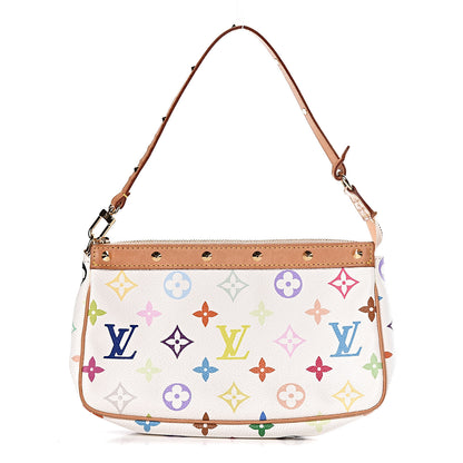 Louis Vuitton Monogram Multicolor Pochette Accessories White 1 of 10