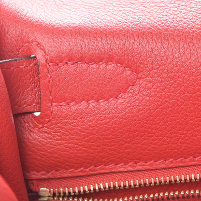 Hermes Evercolor Kelly Retourne 28 Rouge Casaque 19 of 39