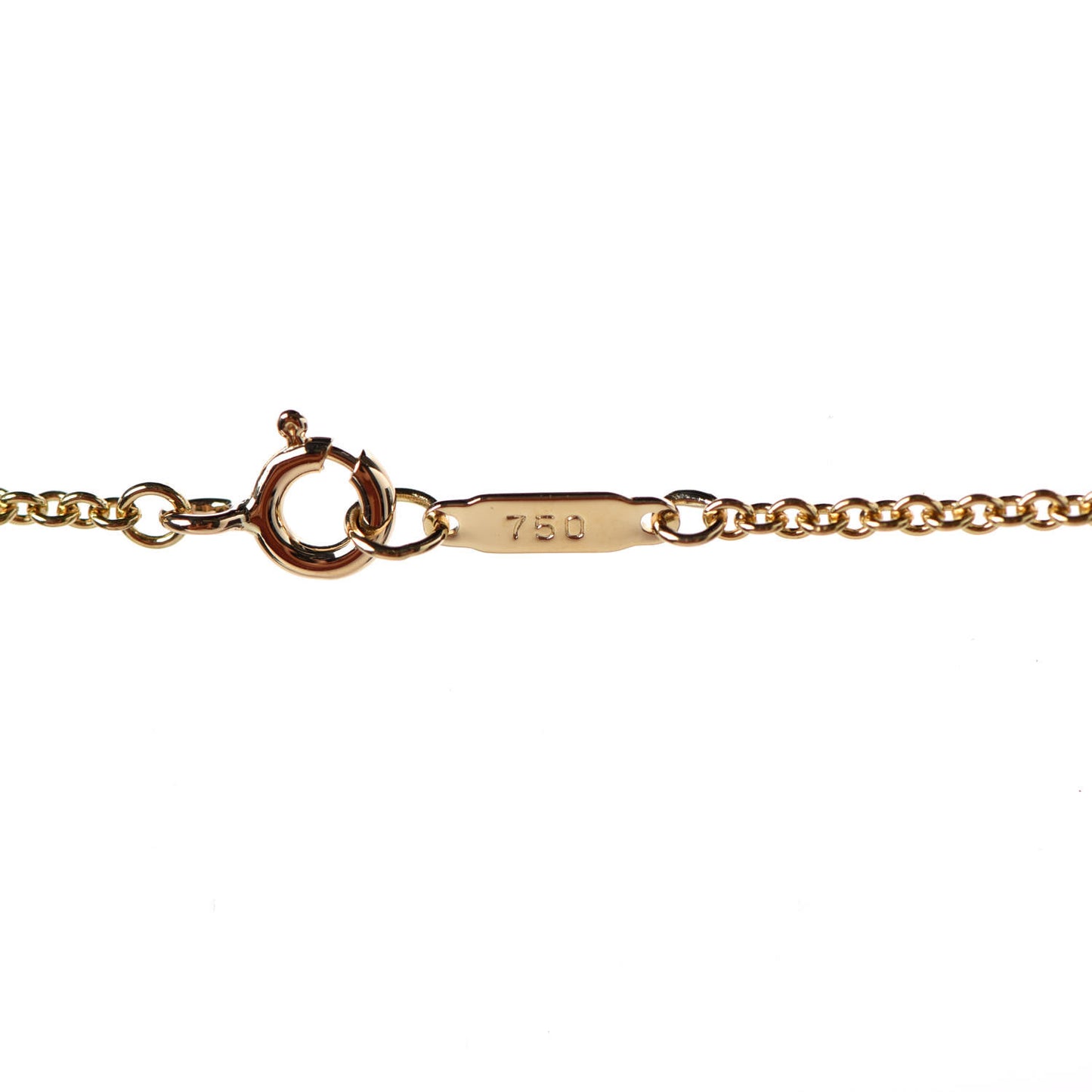 18K Yellow Gold Platinum Diamond Etoile Heart Pendant Necklace