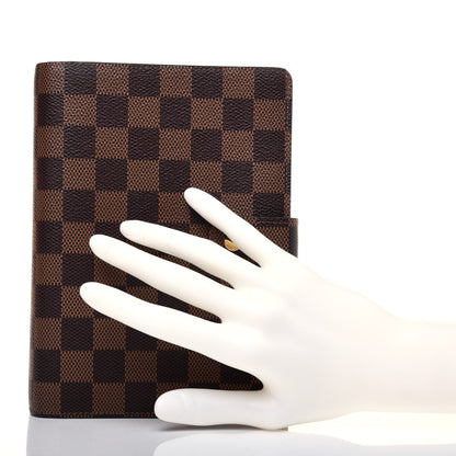 Louis Vuitton Damier Ebene Medium Ring Agenda Cover 2 of 14