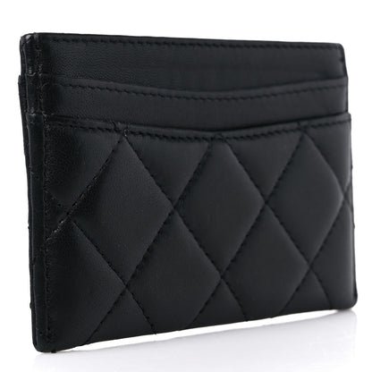 Chanel Lambskin Quilted Card Holder Black 3 of 9