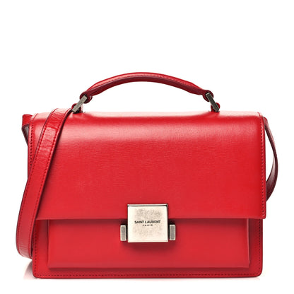 Saint Laurent Calfskin Medium Bellechasse Satchel Rouge Eros 1 of 11