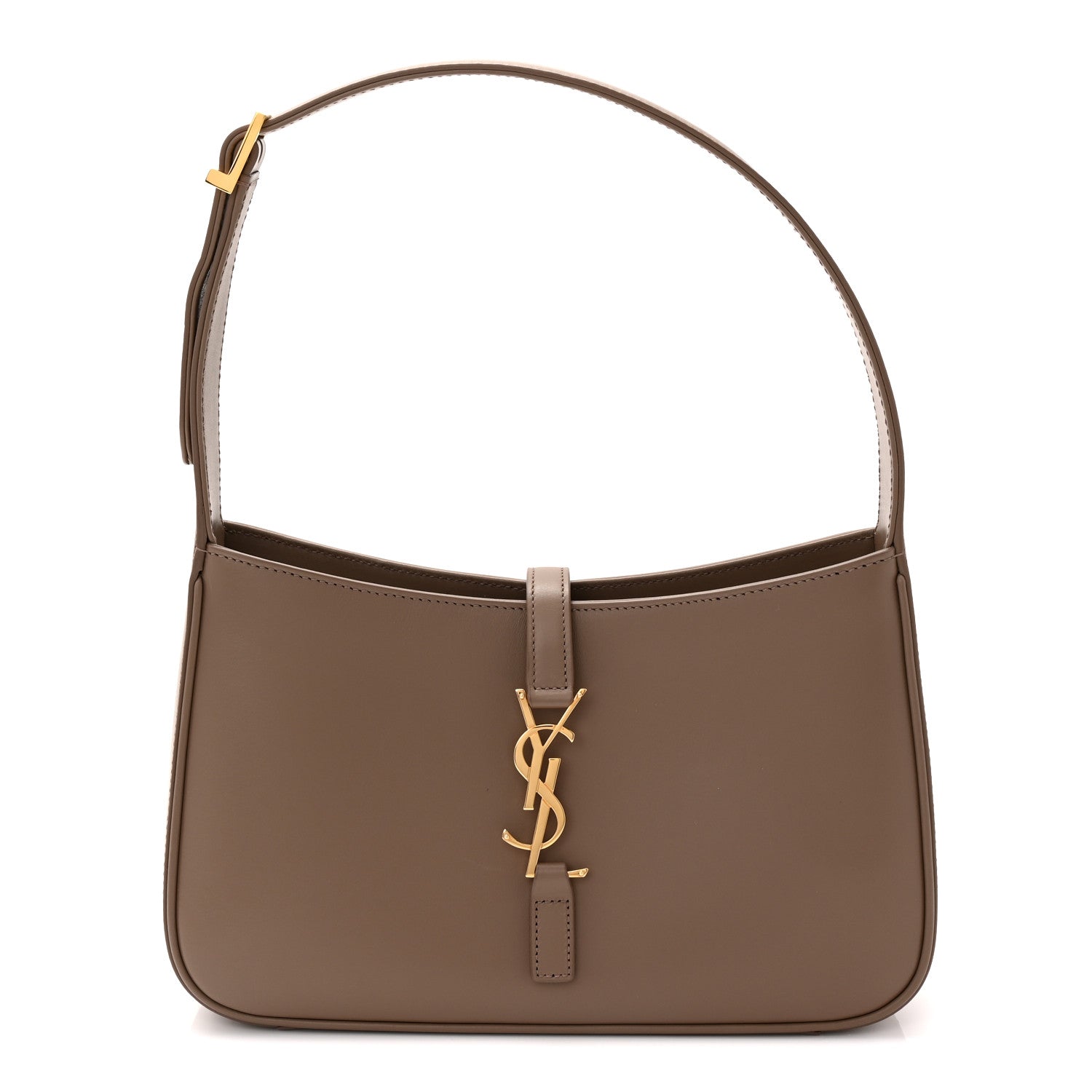 Saint Laurent Smooth Calfskin Le 5 A 7 Hobo Taupe 1 of 10