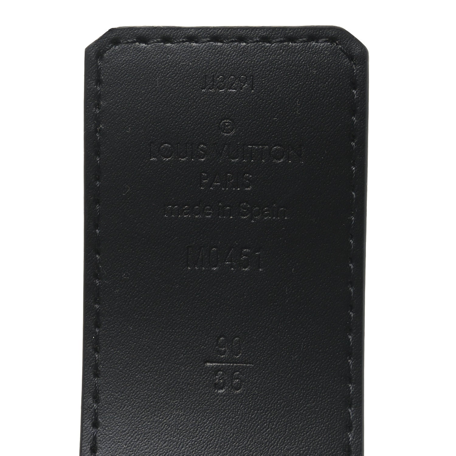 Louis Vuitton Calfskin Monogram Eclipse 40mm Shake LV Initiales Reversible 90 36 Belt 3 of 4
