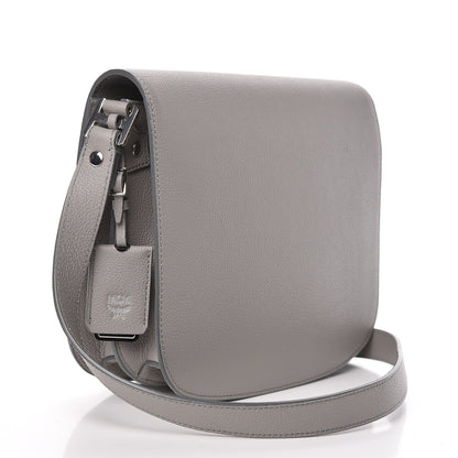 MCM Grained Calfskin Patricia Park Avenue Crossbody Bag Arch Grey 3 of 11