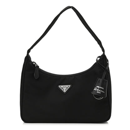 Prada Tessuto Nylon Mini Re-Edition 2000 Bag Black 1 of 12
