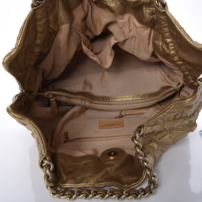Chanel Calfskin Embroidered Ca D’Oro Tote Gold 5 of 7