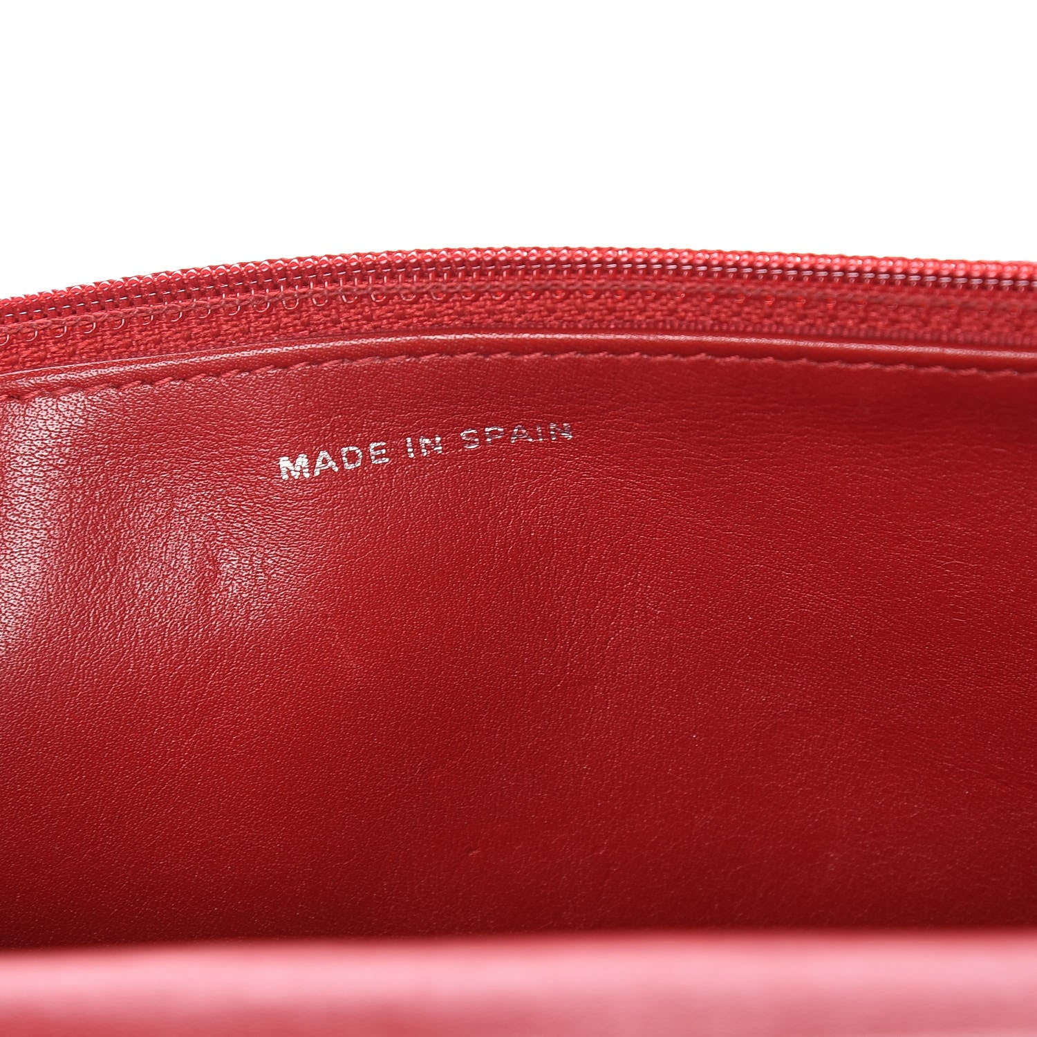 Chanel Patent Quilted Wallet On Chain WOC Red 7 of 12