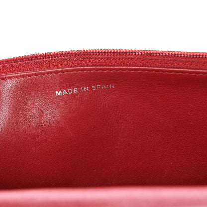 Chanel Patent Quilted Wallet On Chain WOC Red 7 of 12