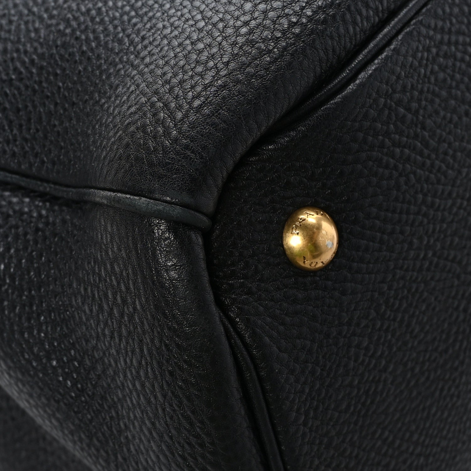 Prada Vitello Daino Tote Black 9 of 10