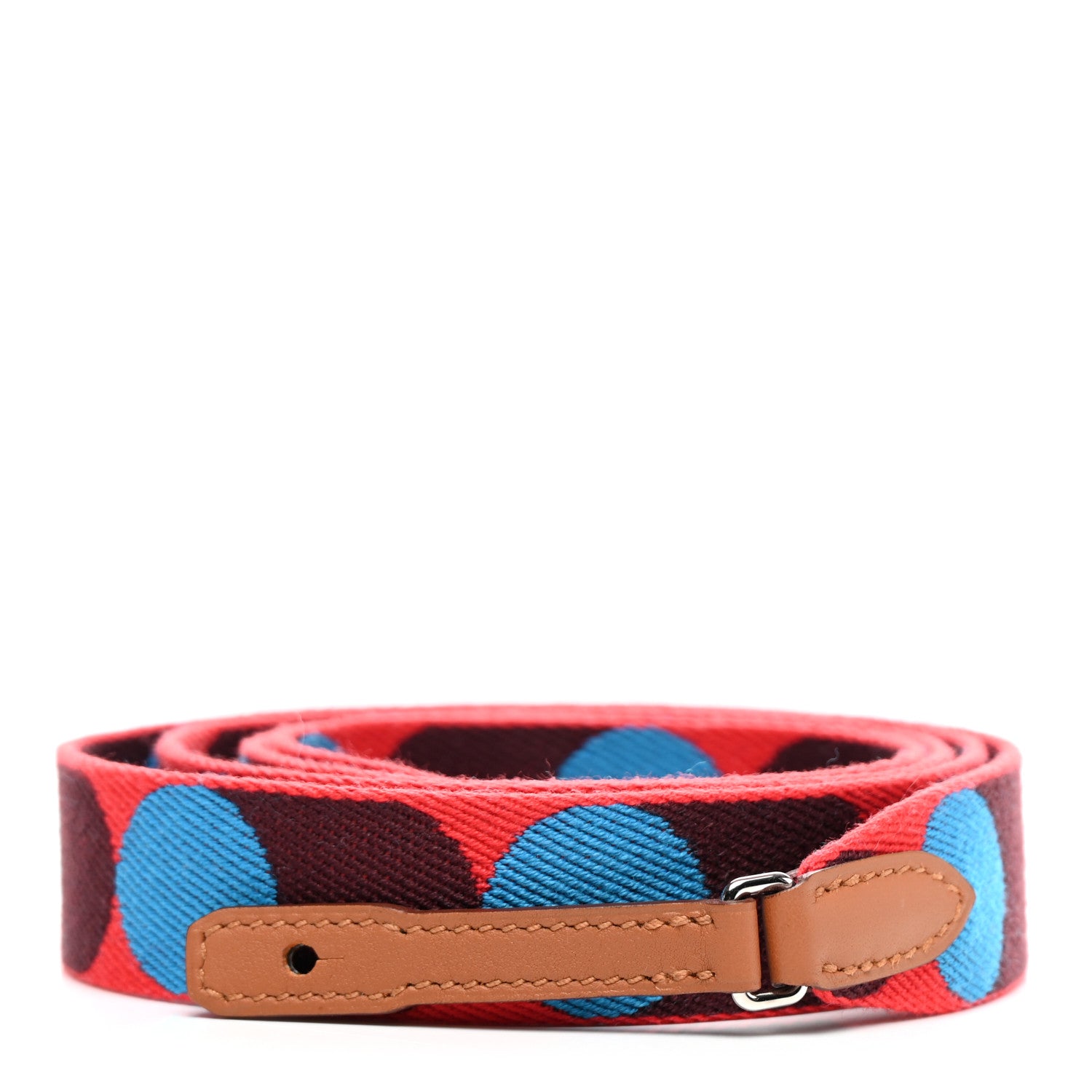 Hermes Toile Swift 25mm Sangle Flipperball To Go Shoulder Strap Rouge De Coeur Bleu Frida Gold 1 of 5