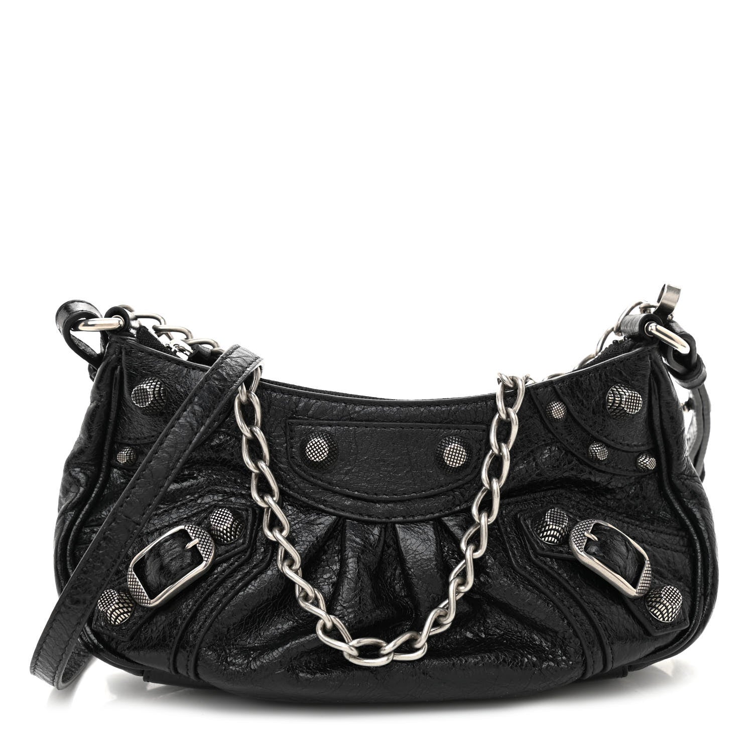 Balenciaga Agneau Arena Le Cagole Mini Purse With Chain Black 1 of 10