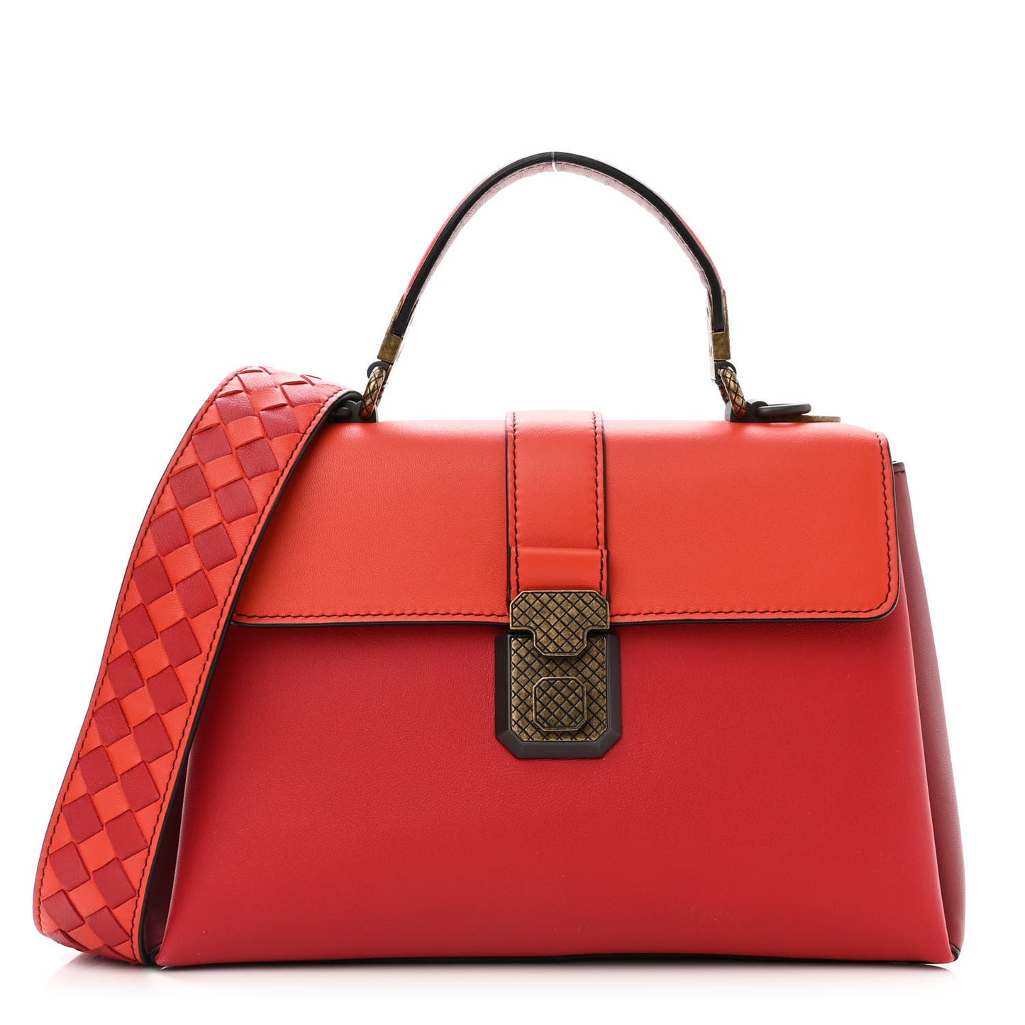 Nappa Small Piazza Bag Red