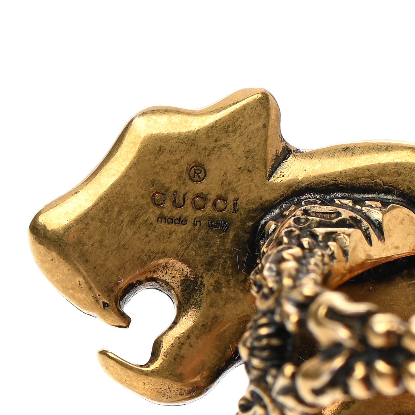 Crystal Tiger Multi-Finger Ring M Multicolor