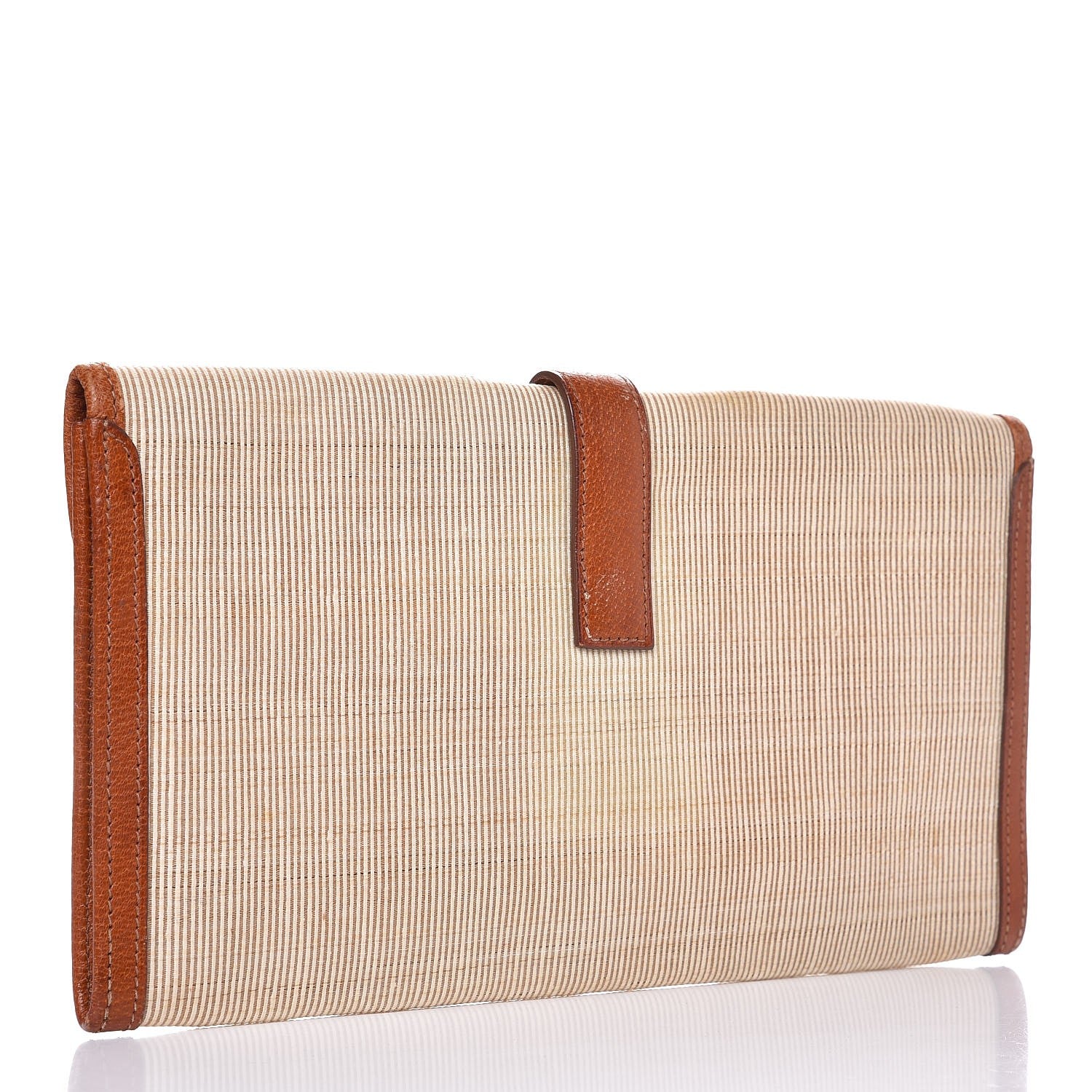 Hermes Toile Peau Porc Jige Elan 29 Clutch 3 of 10