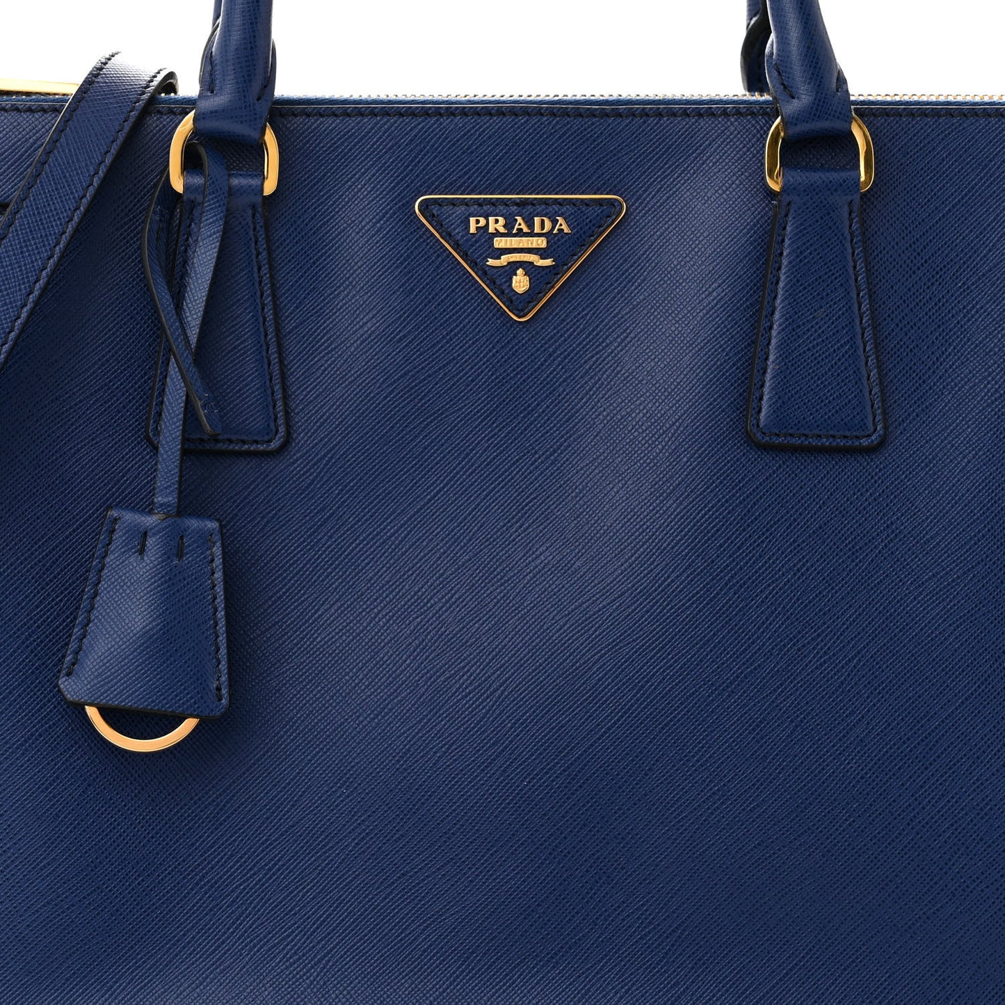 Saffiano Medium Galleria Double Zip Tote Bluette